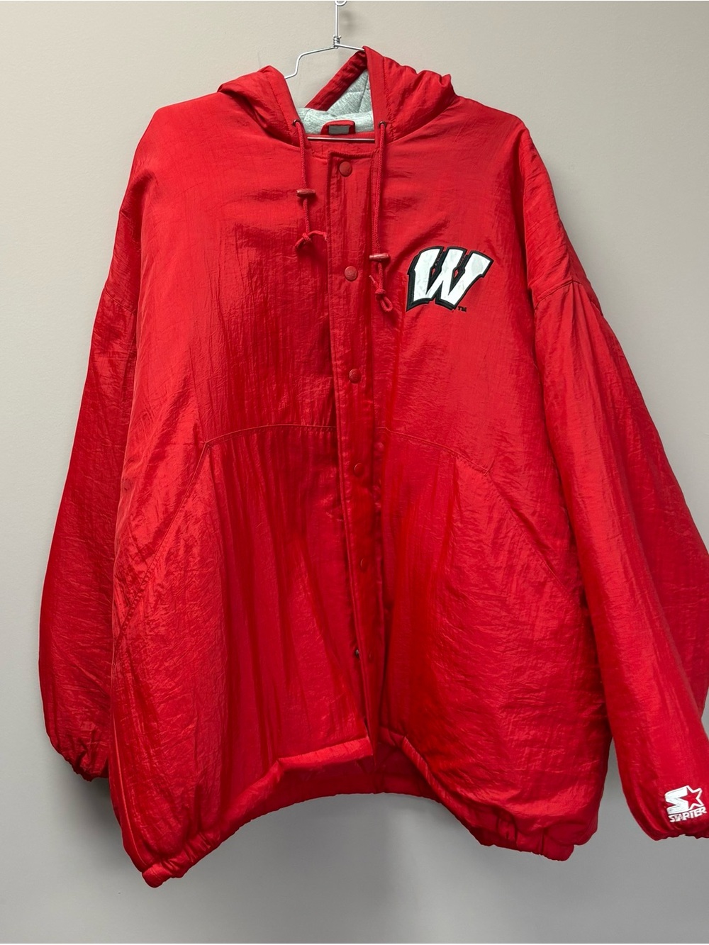 STARTER Red Jacket with White Logo Patch